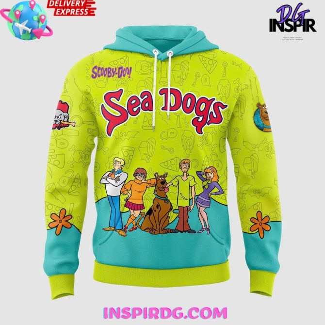 Portland Sea Dogs Scooby-Doo Day 2025 All Over Print Hoodie - Image 2