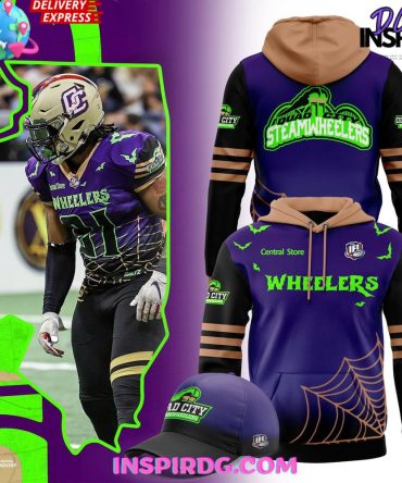 Quad City Steamwheelers Halfway To Halloween Night 2025 All Over Print Hoodie