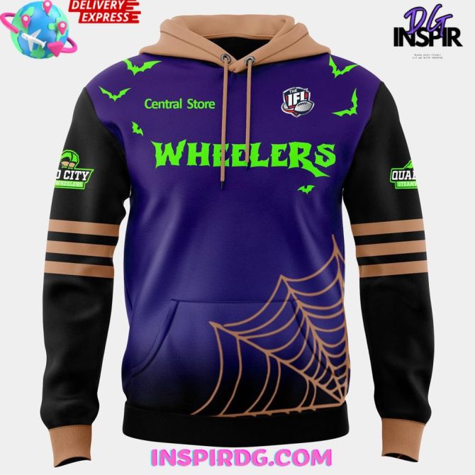 Quad City Steamwheelers Halfway To Halloween Night 2025 All Over Print Hoodie - Image 2
