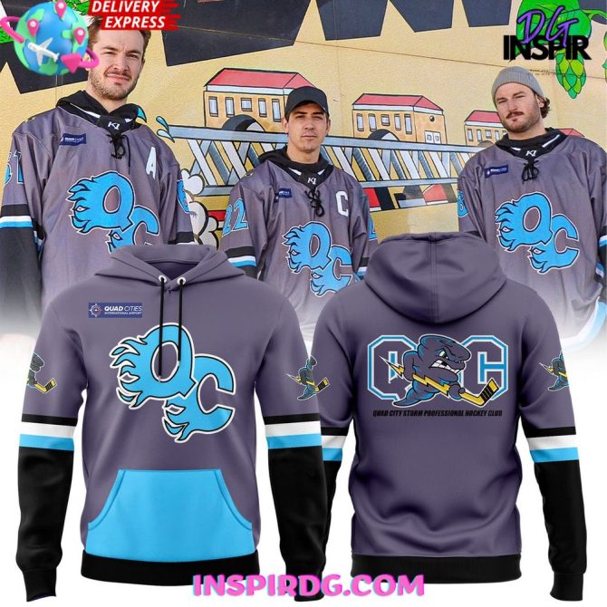 Quad City Storm Legends 2025 Professional All Over Print Hoodie