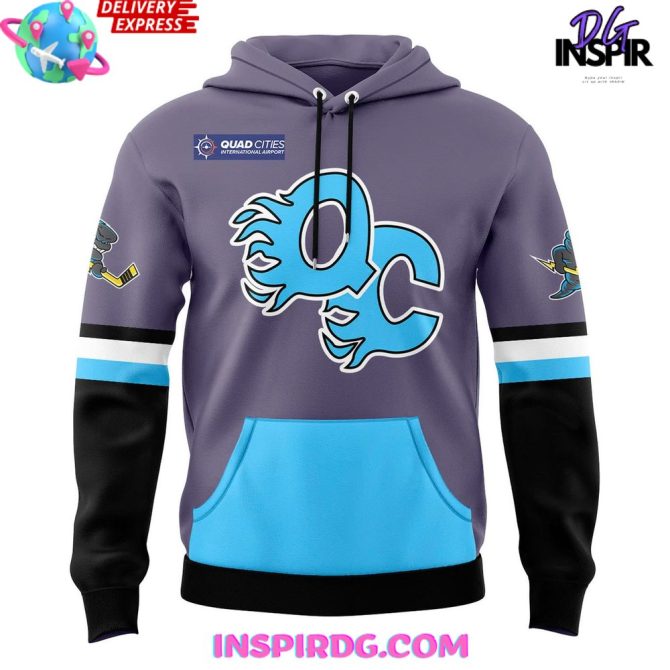Quad City Storm Legends 2025 Professional All Over Print Hoodie - Image 2