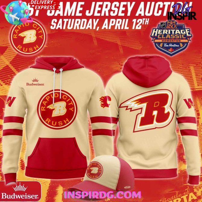Rapid City Rush Heritage Classic 2025 All Over Print Hoodie