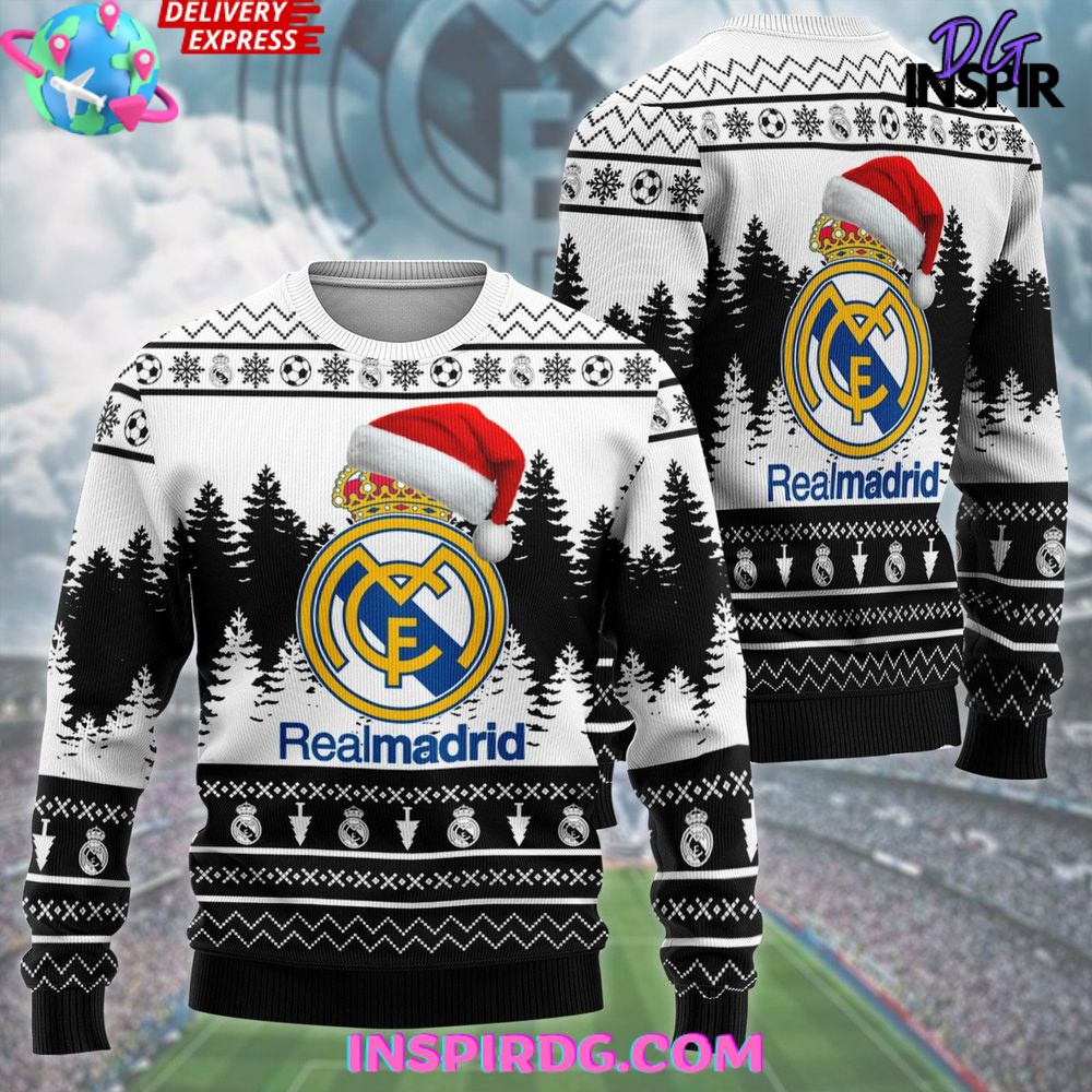 Real Madrid Merry Christmas Ugly Christmas Sweater