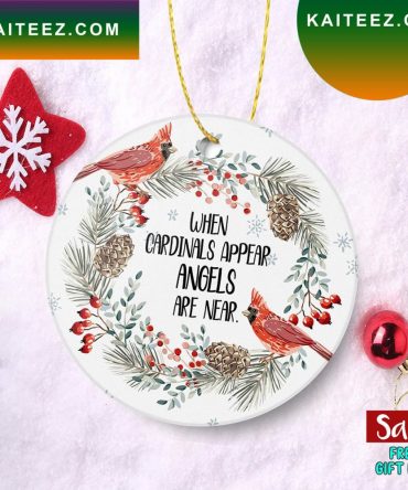 Red Cardinal For Fan Christmas Ornament