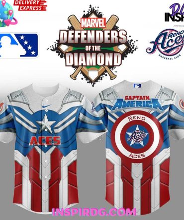 Reno Aces X Captain America Limited Edition Baseball Jersey