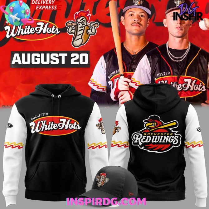 Rochester Red Wings White Hots August 20 All Over Print Hoodie