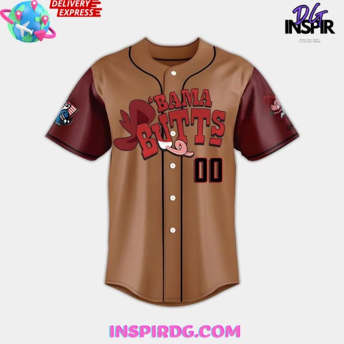 Rocket City Trash Pandas Bama Butts 2025 Baseball Jersey - Image 2