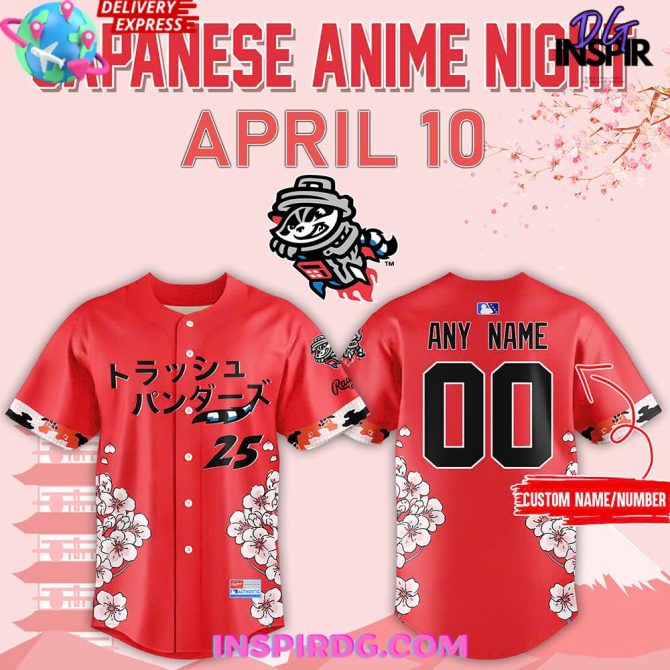 Rocket City Trash Pandas Japanese Anime Night 2025 Jersey