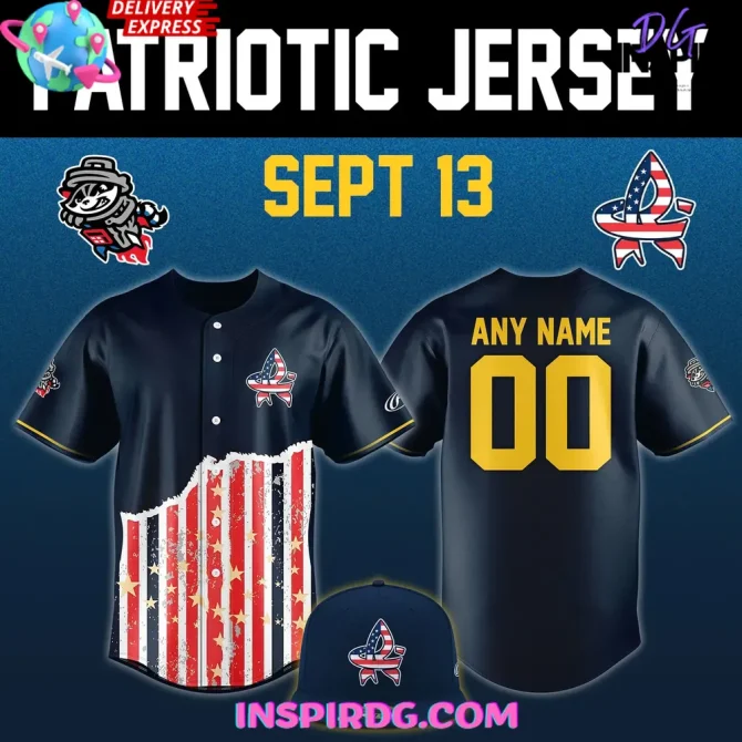 Rocket City Trash Pandas X 2025 Patriotic Night Special Jersey