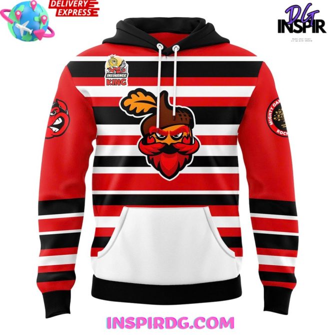 Rockford Icehogs X Rockford Mighty Oaks 2025 All Over Print Hoodie - Image 2