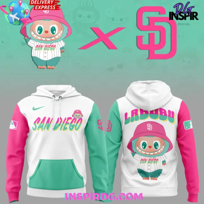 Sd Padres X Labubu 2025 All Over Print Hoodie