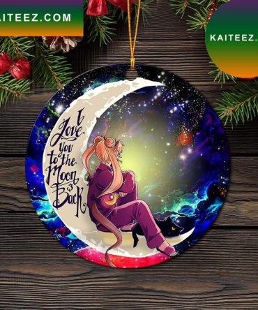 Sailor Moon 1 Love You To The Moon Galaxy Mica Circle Ornament Perfect Gift For Holiday