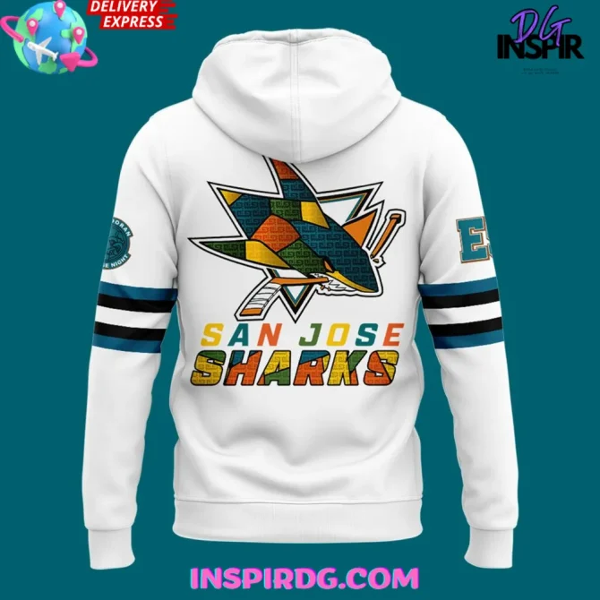 Salvadoran Heritage Night X San Jose Sharks 2025 All Over Print Hoodie - Image 3