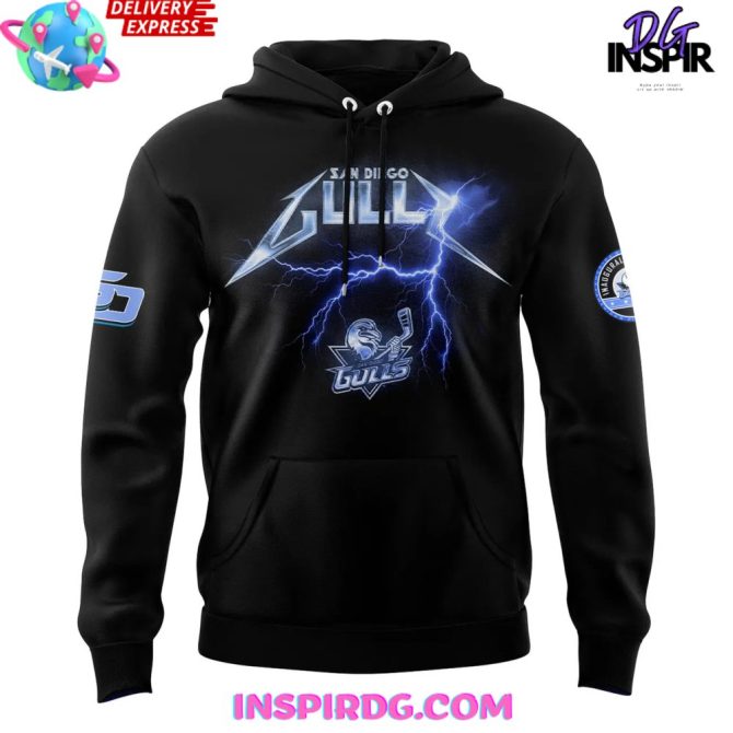 San Diego Gulls Classic Rock Night 2025 All Over Print Hoodie - Image 2