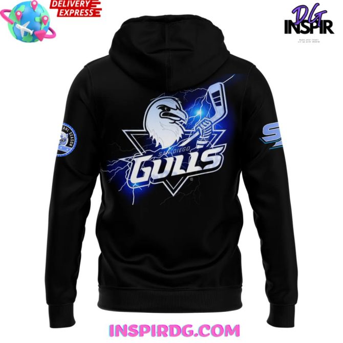 San Diego Gulls Classic Rock Night 2025 All Over Print Hoodie - Image 3