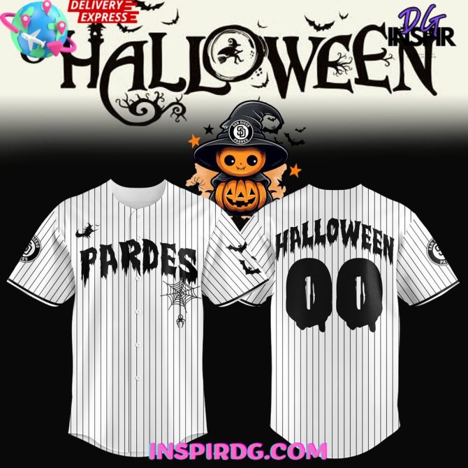 San Diego Padres Happy Halloween 2024 Custom Baseball Jersey
