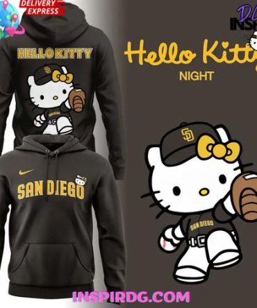 San Diego Padres Hello Kitty Night Limited Edition All Over Print Hoodie