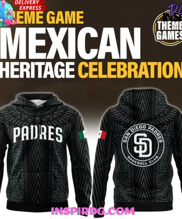 San Diego Padres Mexican Heritage Celebration 2025 All Over Print Hoodie