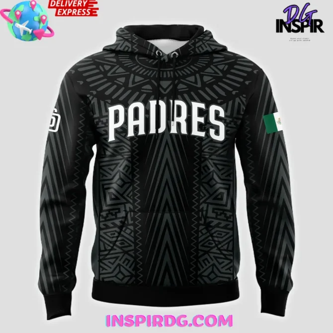 San Diego Padres Mexican Heritage Celebration 2025 All Over Print Hoodie - Image 2
