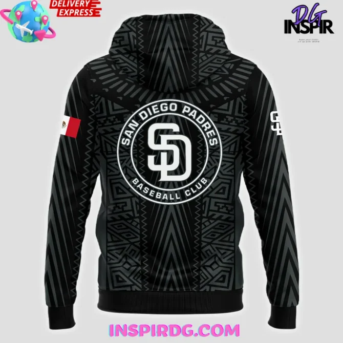 San Diego Padres Mexican Heritage Celebration 2025 All Over Print Hoodie - Image 3