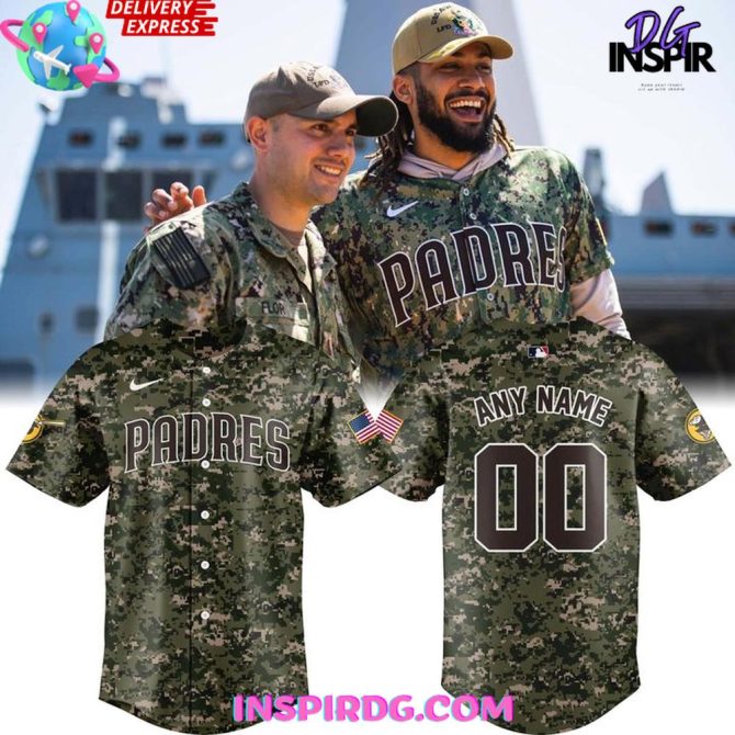 San Diego Padres Military Appreciation 2025 Camo Jersey