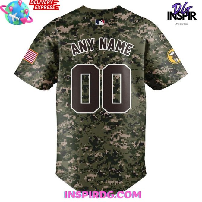 San Diego Padres Military Appreciation 2025 Camo Jersey - Image 3