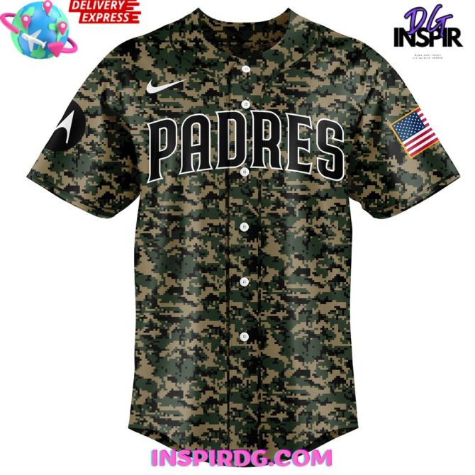 San Diego Padres Veterans Day 2024 Baseball Jersey - Image 2