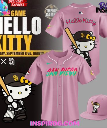 San Diego Padres X Hello Kitty 2024 Pink Baseball Jersey