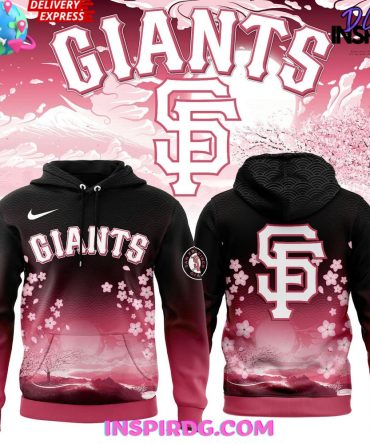 San Francisco Giants Cherry Blossom 2025 All Over Print Hoodie