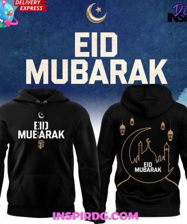 San Francisco Giants Eid Mubarak Special Black All Over Print Hoodie