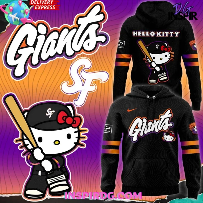 San Francisco Giants Hello Kitty City Edition 2025 All Over Print Hoodie