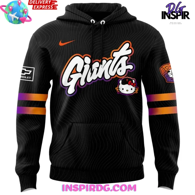 San Francisco Giants Hello Kitty City Edition 2025 All Over Print Hoodie - Image 2