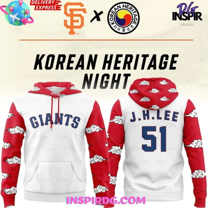 San Francisco Giants Korean Heritage Night 2025 All Over Print Hoodie