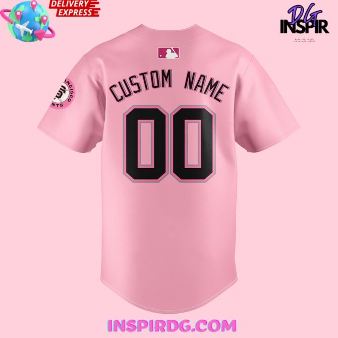 San Francisco Giants X Hello Kitty Night Custom Baseball Jersey - Image 3