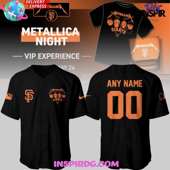 San Francisco Giants X Metallica 2025 Baseball Jersey