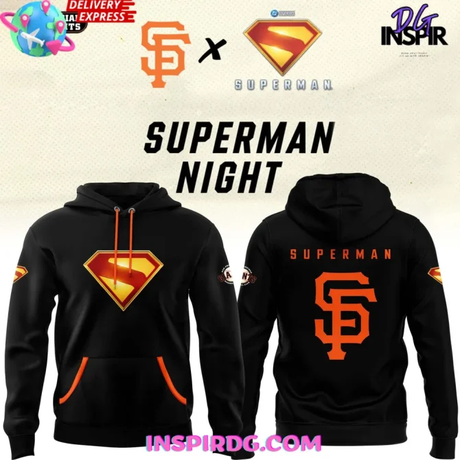 San Francisco Giants X Superman Dc Studio 2025 All Over Print Hoodie