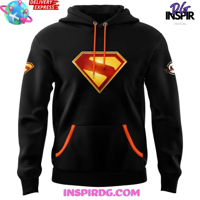 San Francisco Giants X Superman Dc Studio 2025 All Over Print Hoodie - Image 2