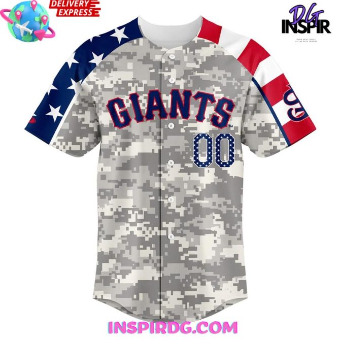 San Jose Giants Military Appreciation 2025 Baseball Jersey - Image 2