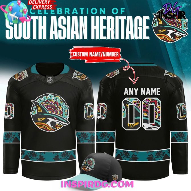 San Jose Sharks 2025 South Asian Heritage Special Hockey Jersey