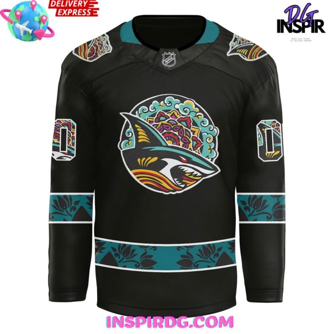San Jose Sharks 2025 South Asian Heritage Special Hockey Jersey - Image 2