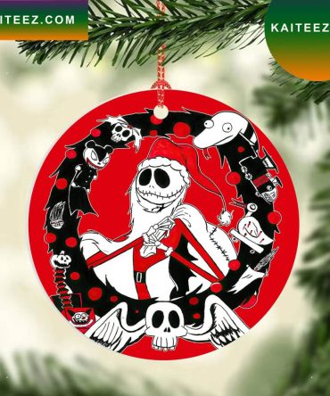Santa Jack Skellington Nightmare Before Christmas Tree Christmas Ornament