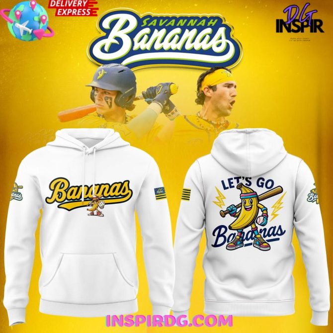 Savannah Bananas “Let’S Go Bananas” Special All Over Print Hoodie