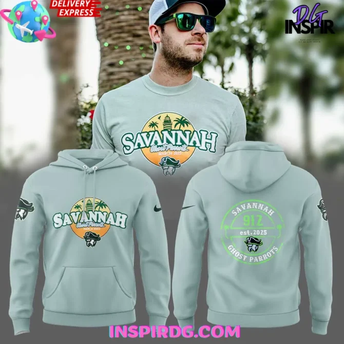 Savannah Ghost Pirates Parrots Style Hawaiian All Over Print Hoodie