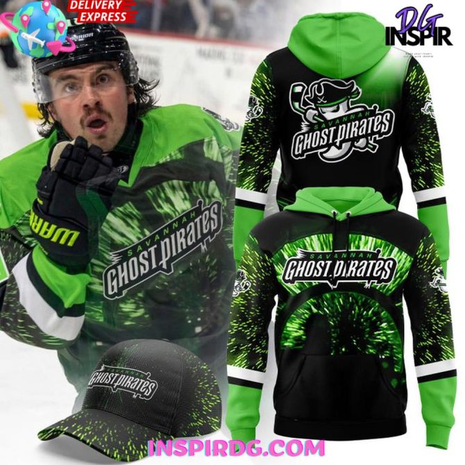 Get Game-Ready: Savannah Ghost Pirates Hoodie - Perfect For Fans!