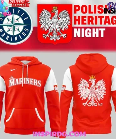 Seattle Mariners Polish Heritage Celebration All Over Print Hoodie