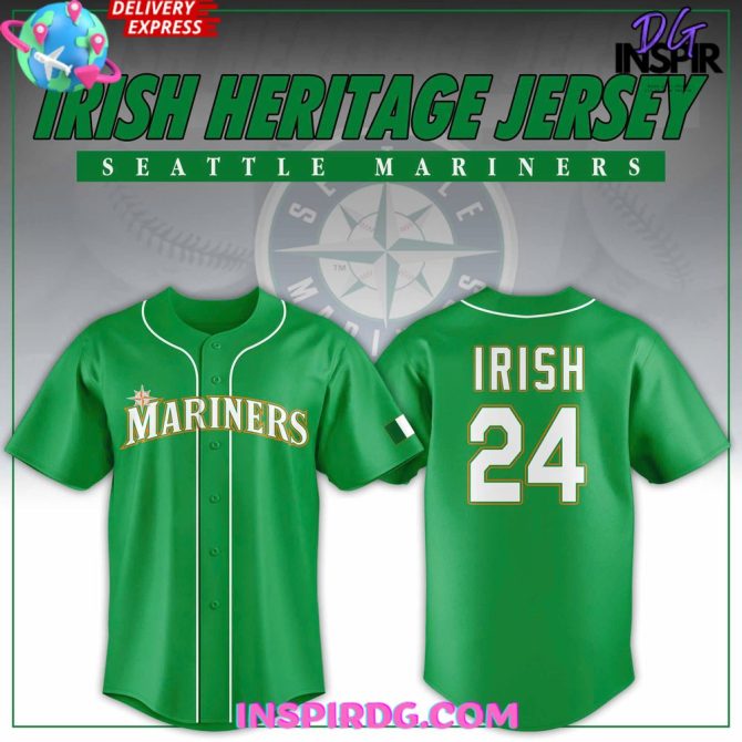 Seattle Mariners Royal Irish Heritage Night 2024 Baseball Jersey