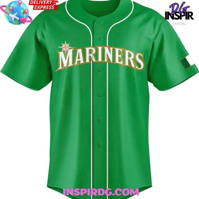 Seattle Mariners Royal Irish Heritage Night 2024 Baseball Jersey - Image 2