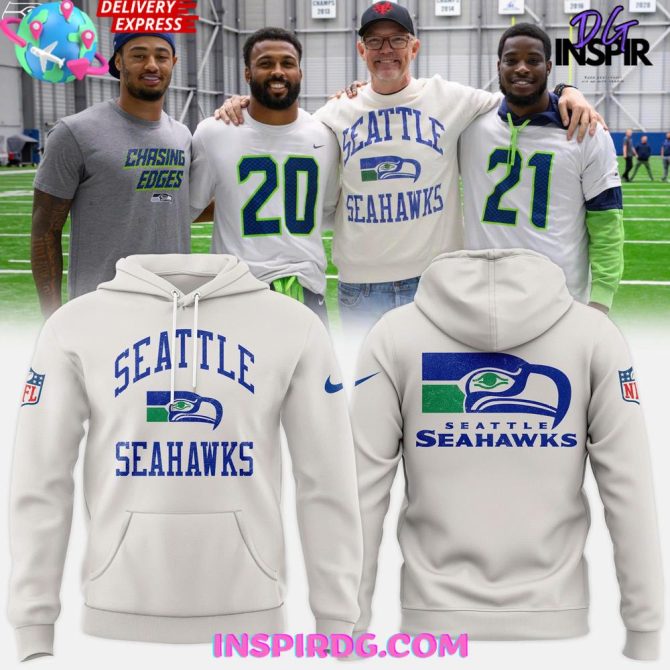 Seattle Seahawks Logo Crewneck All Over Print Hoodie