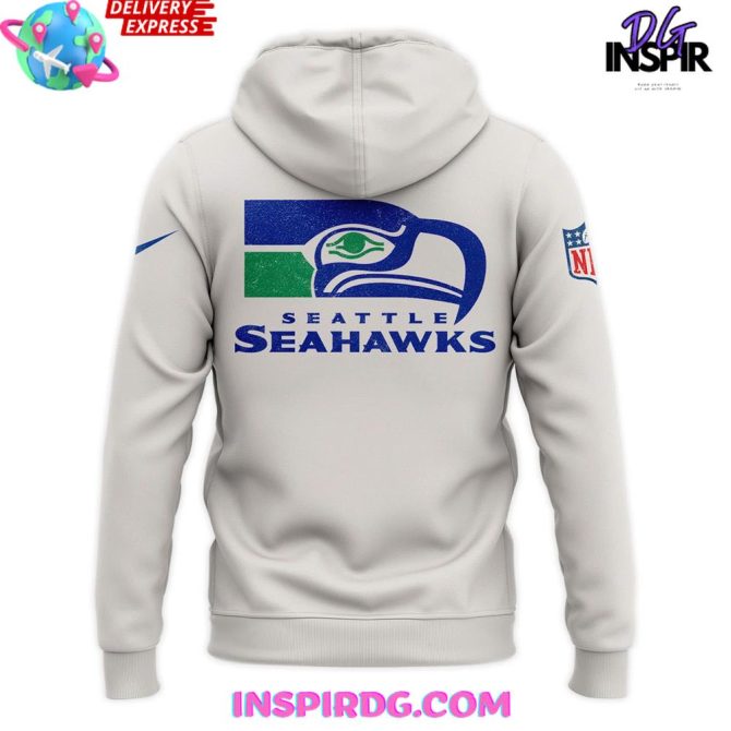 Seattle Seahawks Logo Crewneck All Over Print Hoodie - Image 3