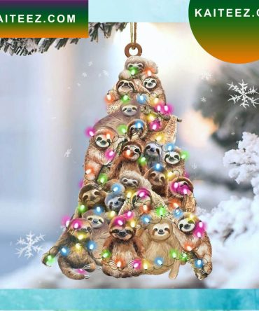Sloth Christmas Ornament Cute Sloth Christmas Tree Ornament Xmas Tree Decoration Ideas Christmas Ornament